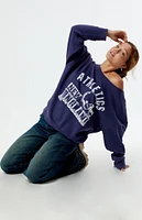 PS / LA Athletics New England off-The-Shoulder Sweatshirt