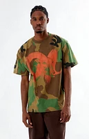 PacSun Washed Camo Animal T-Shirt