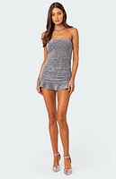 Edikted Siena Sequin Mini Dress
