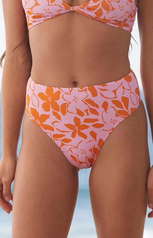 Rhythm Floral High Waisted Bikini Bottom