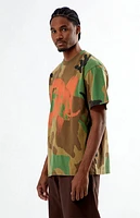 Pacsun Washed Camo Animal T-Shirt