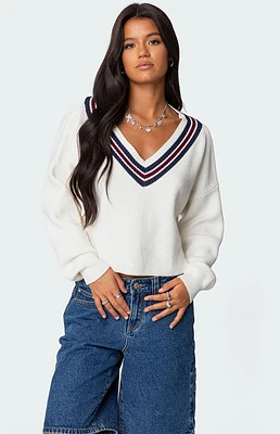 Edikted Lauryl V Neck Sweater