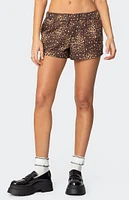 Edikted Leopard Printed Boxer Shorts