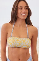 Roxy Tapestry Patchwork Bandeau Bikini Top