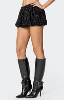 Edikted Sequin Bubble Micro Skort