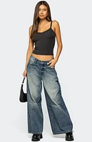 Edikted Aspyn V Neck Ribbed Tank Top