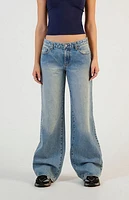 Pacsun Casey Low Rise Baggy Jeans Light Indigo Tint