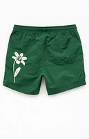 Pacsun Palms Applique 4.5" Swim Trunks