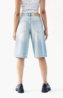 PacSun Light Indigo Extreme Denim Jorts