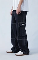 PacSun Eco Black Extreme Baggy Cargo Jeans