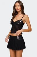 Edikted Dona Lacey Sheer Mesh Tank Top