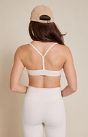 PAC 1980 WHISPER Active Ivory Micro Sports Bra