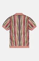 WeSC America Inc Rose Rippled Short Sleeve Polo Cardigan