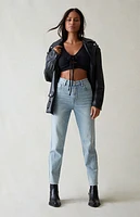 Pacsun Eco Stretch Light Indigo Curve Straight Leg Jeans