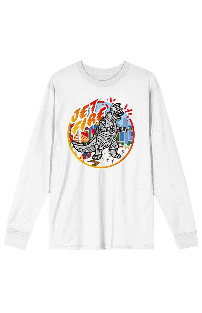 Godzilla Jet Fire Long Sleeve T-Shirt