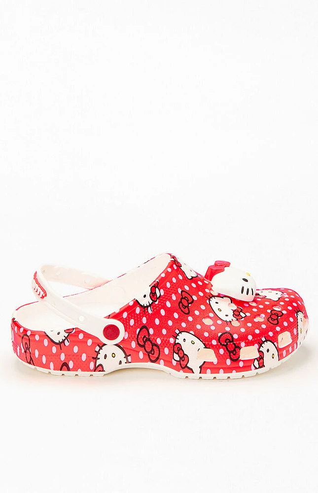 Crocs Hello Kitty Red Classic Clogs