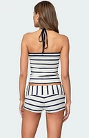 Edikted Lorenza Striped Halter Top
