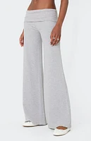 Edikted Wide Leg Fold Over Pants