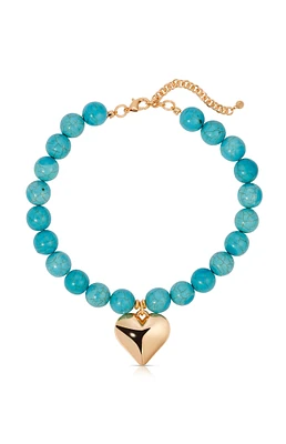 Ettika Luck & Love Turquoise Beaded Choker Necklace