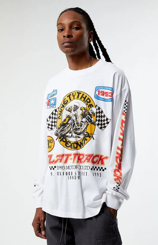 PacSun Flat Track Oversized Long Sleeve T-Shirt