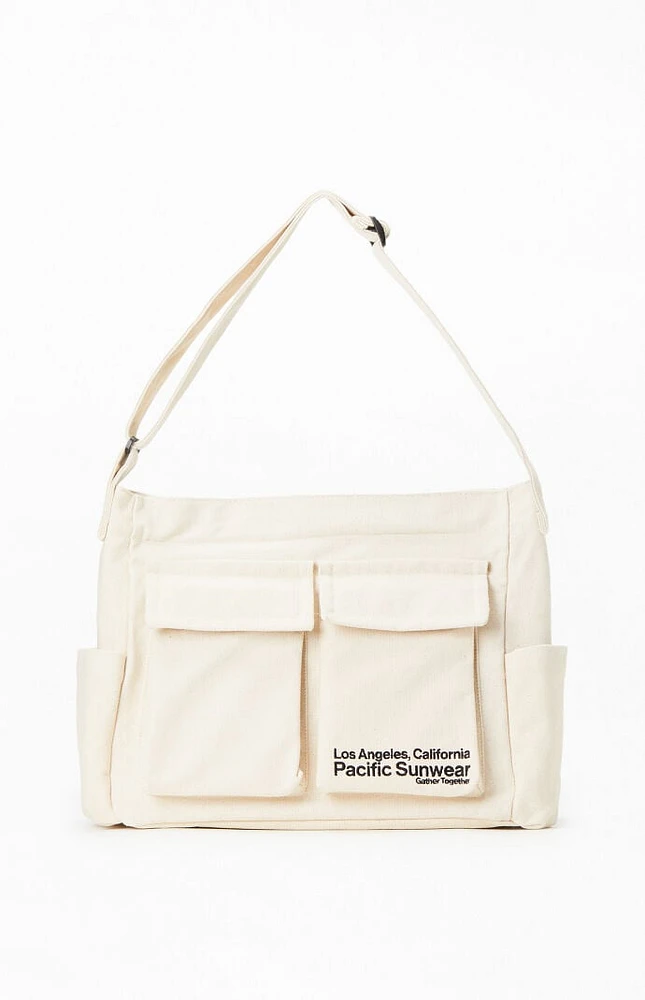 PacSun Pacific Sunwear Utility Crossbody Tote Bag