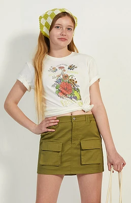 Pacsun Kids Cargo E-Waist Mini Skirt