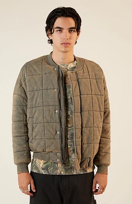 PacSun Quilted Bomber Jacket