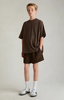 Kids Fear of God Essentials Wood Nylon Running Shorts