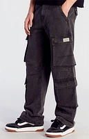 Pacsun Black Baggy Cargo Jeans