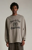 Fear of God Essentials Heather Grey Heavy Long Sleeve T-Shirt