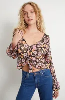 Free People Maybel Floral Blouse