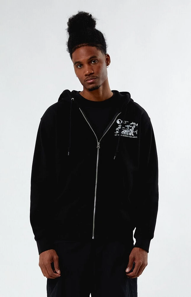 Obey Let Your Worries Fade Away Heavyweight Zip Hoodie