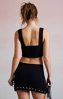 Third Charm Leila Studded Festival Tank Top