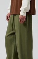 PacSun Olive Wash Baggy Sweatpants