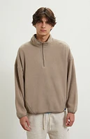 A.R.C. Stone Half Zip Oversized Pullover Sweatshirt