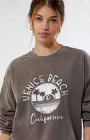 Daisy Street Venice Beach Crew Neck Sweatshirt