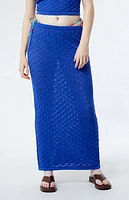 Charlie Holiday Emma Pointelle Midi Skirt