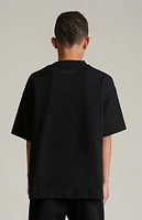 Fear of God Essentials Kids Black University Crew Neck T-Shirt