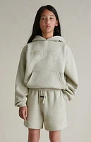 Fear of God Essentials Kids Heather Stone Fleece Soccer Sweat Shorts