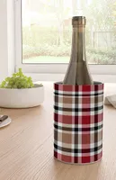Red Plaid Wine Chiller