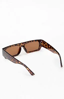 PacSun Tortoiseshell Rectangle Sunglasses