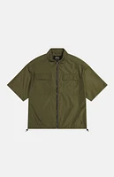 WeSC America Inc Olive Open Wind Nylon Shirt