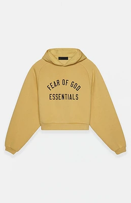 Fear of God Essentials Women's Amber Fleece Cropped Hoodie