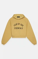 Fear of God Essentials Women's Amber Fleece Cropped Hoodie