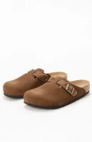 Birkenstock Boston Corduroy Clogs Dark Tea