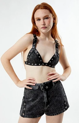 WEWOREWHAT Grommet Detail Bralette