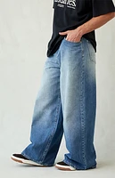 Pacsun Ryder Ultra Baggy Jeans Medium Blue
