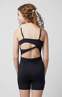 PAC 1980 Kids WHISPER Active Black Crossback Short Onesie