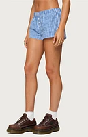 Edikted Maryanne Gingham Boxer Shorts