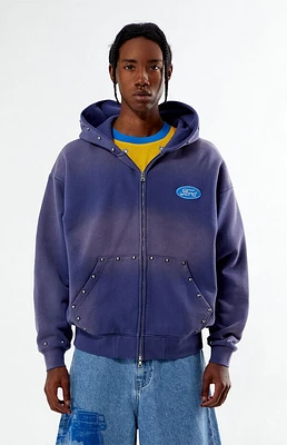 FORD Studded Logo Full Zip Hoodie